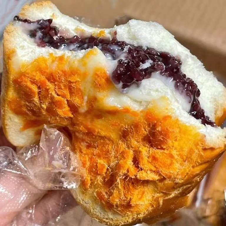 安贝旗新鲜奶酪夹心吐司酥松紫米面包1200克酥松紫米面包营养早餐