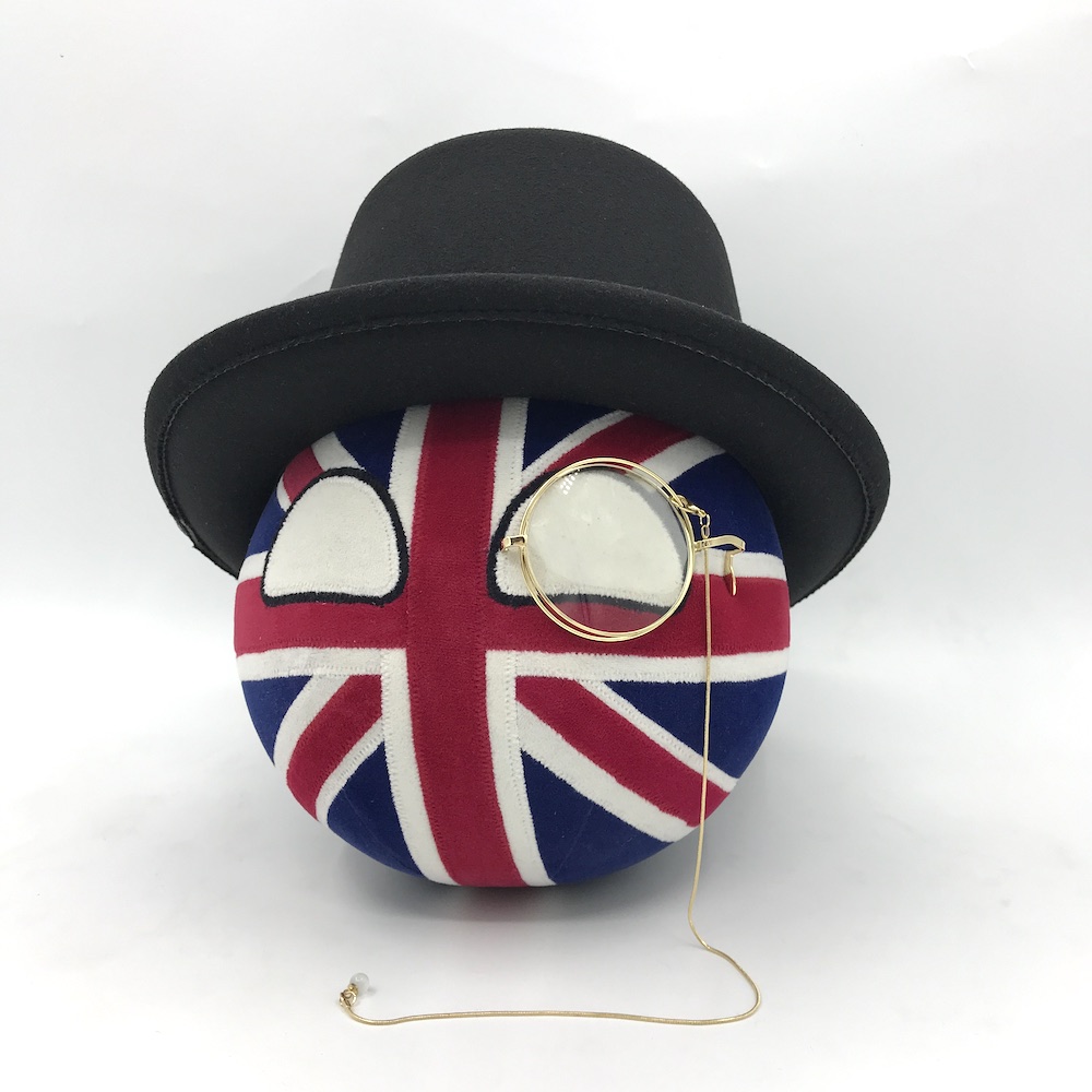 【石三公社】英国球配眼镜帽子布罗迪头盔波兰球漫画周边毛绒公仔