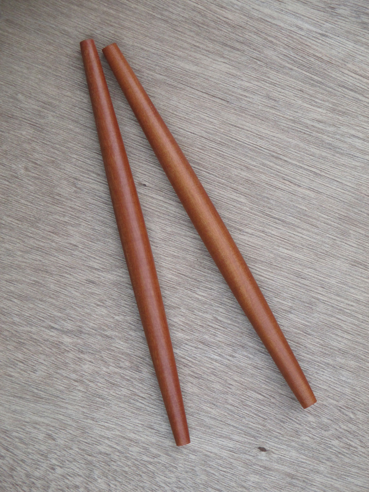 烘焙工具 实木 面包模具枣木 橄榄型双杖 擀面杖